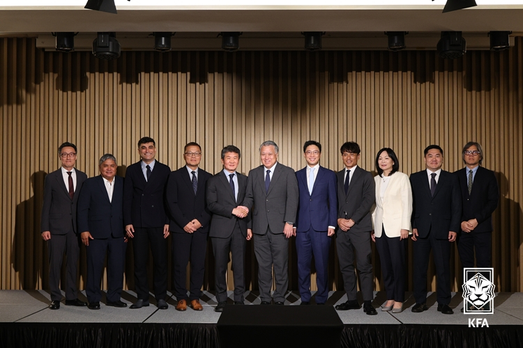 EAFF 임시총회에 참석한 정몽규 회장. [사진 KFA]