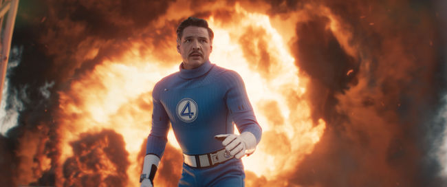 Pedro Pascal as Reed Richards/Mister Fantastic in 20th Century Studios/Marvel Studios' THE FANTASTIC FOUR: FIRST STEPS. Photo courtesy of Marvel Studios.  2025 20th Century Studios /  and ™ 2025 MARVEL