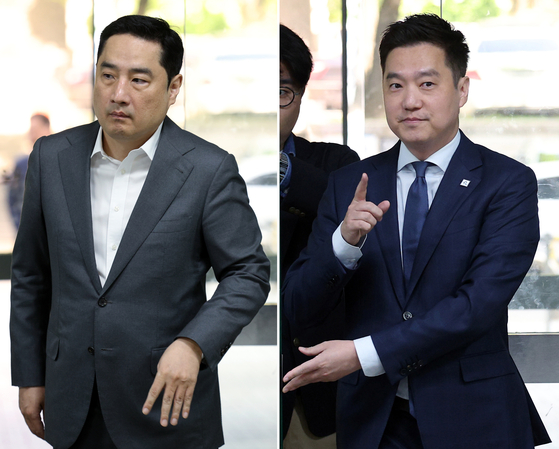 강용석 변호사(왼쪽)와 김세의 가로세로연구소 대표. 뉴스1
