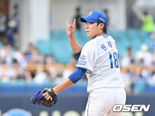 [OSEN=대구, 이석우 기자] 20250722 삼성 라이온즈 원태인 043 2025.07.22 / foto0307@osen.co.kr