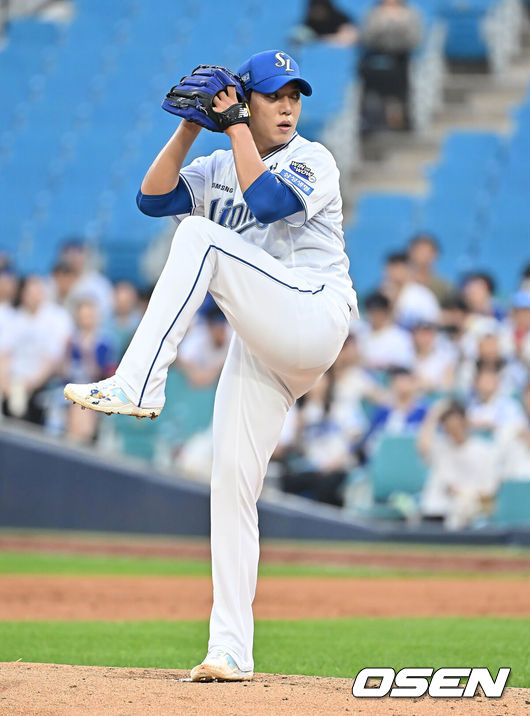 [OSEN=대구, 이석우 기자] 20250722 삼성 라이온즈 원태인 037 2025.07.22 / foto0307@osen.co.kr
