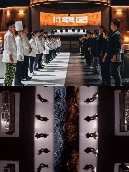 (위) 넷플릭스 '흑백요리사 / (아래) 텐센트 '이판펑선'