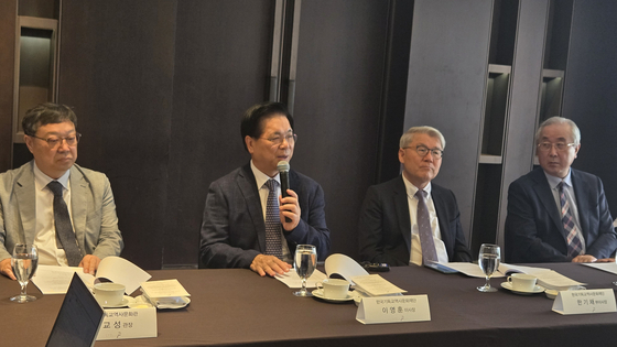 25일 한국기독교역사문화재단은 한국기독교 선교 140년 역사를 담는 역사관을 다음달 12일 개관한다고 밝혔다. 왼쪽부터 안교성 초대관장, 이영훈 이사장, 한기채 부이사장, 손달익 이사. 백성호 기자
