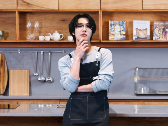 강력한 글로벌 팬덤을 지닌 에이티즈의 민기는 자신을 목표지향적인 사람이라고 소개했다. 사진 HOGER