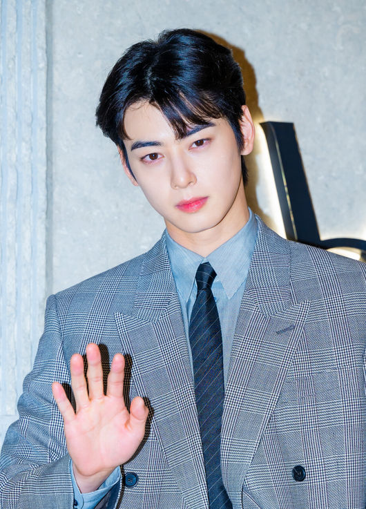[OSEN=민경훈 기자] 가수 겸 배우 차은우가 31일 오후 서울 중구 신세계 백화점 본점에서 열린 한 럭셔리 브랜드 스토어 리뉴얼 오프닝 포토 행사에 참석했다.이 자리에는 차은우, 이청아, 김도연, 이종원, 김나영이 참석해 자리를 빛냈다.차은우가 입장하며 포즈를 취하고 있다. 2025.03.31 / rumi@osen.co.kr