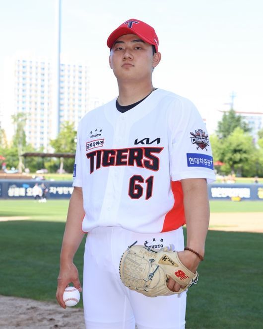배번 61번을 받은 김시훈./KIA 타이거즈 제공