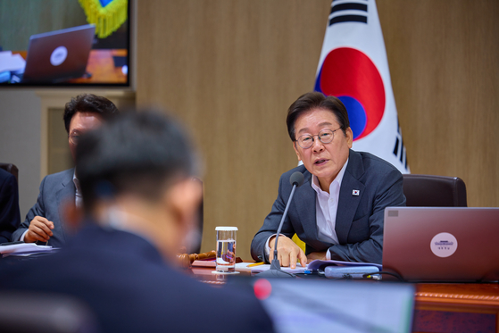 이재명 대통령이 29일 서울 용산 대통령실 청사에서 열린 국무회의에서 발언하고 있다. 대통령실 제공. 뉴스1