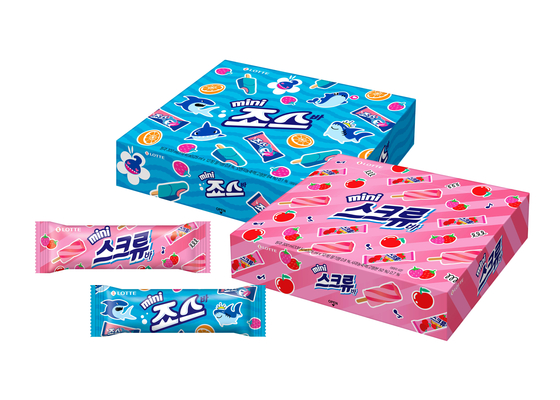 롯데웰푸드가 내놓은 1인용 스크류바와 죠스바. 사진 롯데웰푸드 