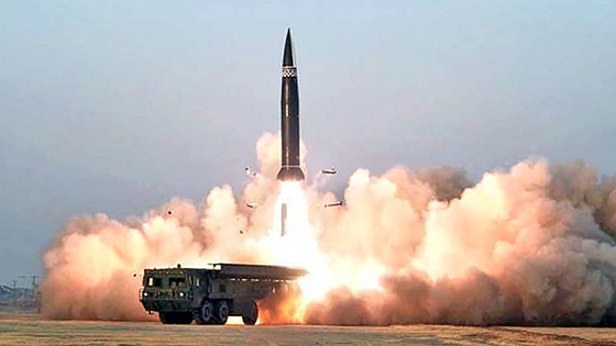 북한의 단거리 탄도미사일 ‘북한판 이스칸데르(KN-23)’. 연합뉴스