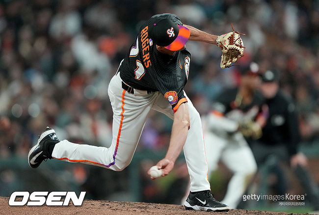 [사진] 샌프란시스코 자이언츠 시절 타일러 로저스. ⓒGettyimages(무단전재 및 재배포 금지)