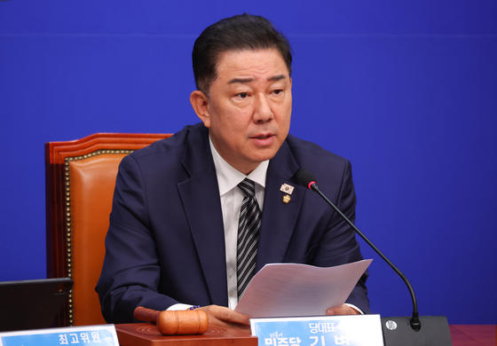 김병기 더불어민주당 대표 직무대행 겸 원내대표. 연합뉴스