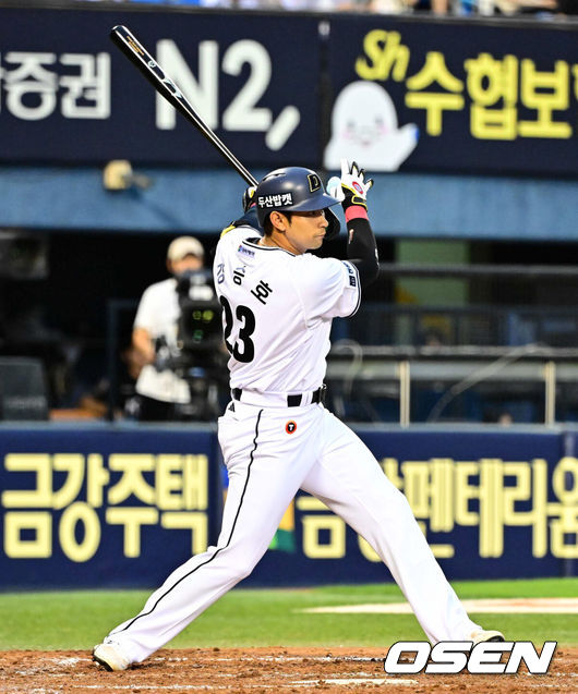 [OSEN=지형준 기자] 두산 강승호. 2025.07.04 / jpnews@osen.co.kr