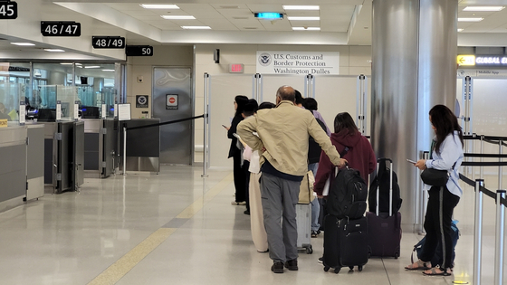 미국 텍사스주 댈러스 국제공항 입국 심사대. 연합뉴스