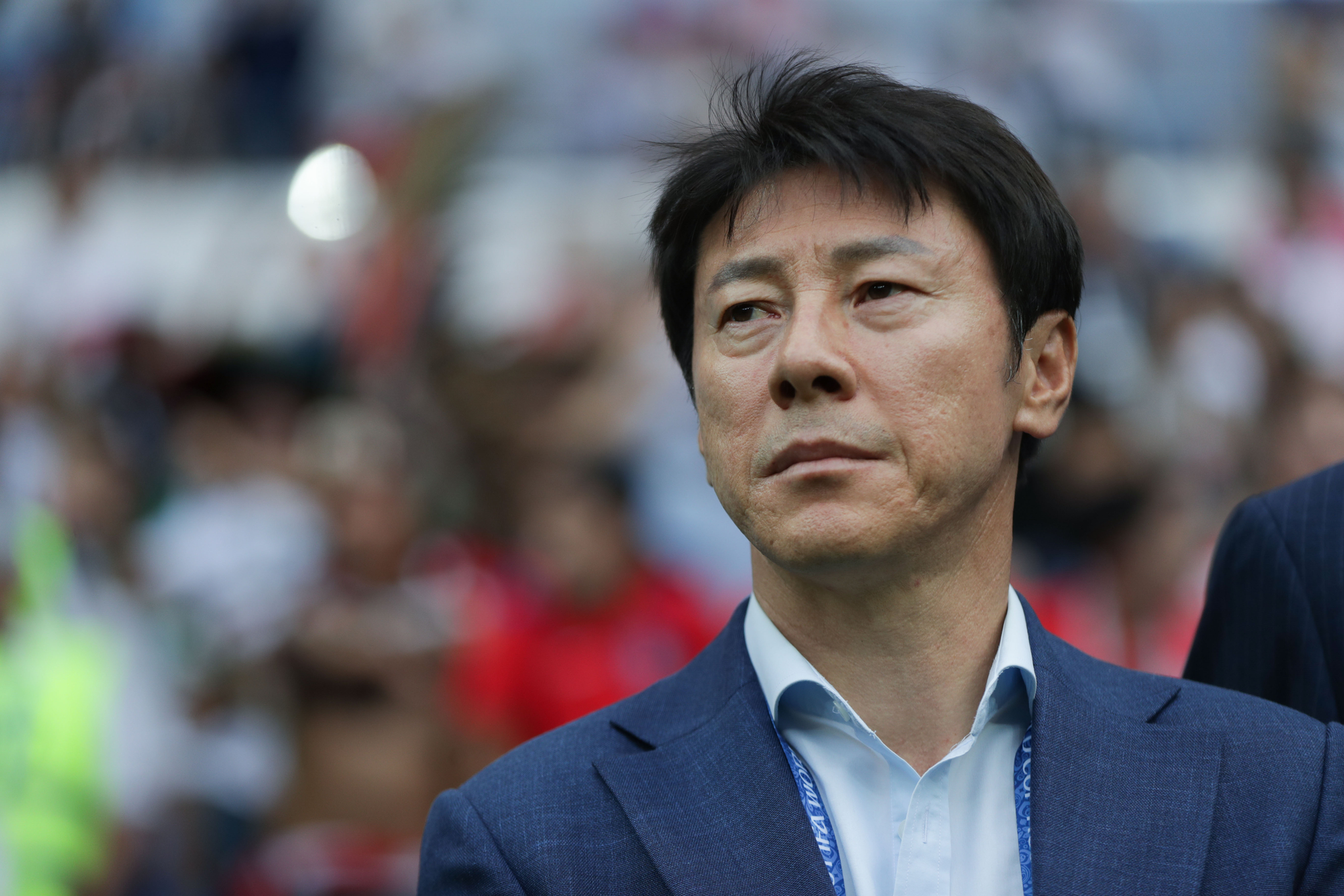 2018년 러시아월드컵에서 한국대표팀을 지휘한 신태용 감독. [사진 KFA]