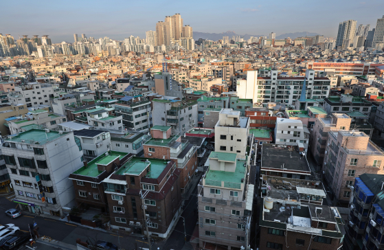 서울 광진구 자양동 일대 빌라촌 모습. [뉴스1]