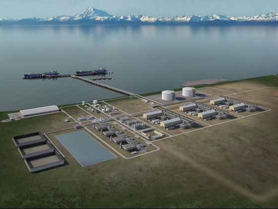 미국이 신규 개발을 원하는 알래스카 액화천연가스(LNG) 시설의 조감도. [사진 알래스카 LNG]