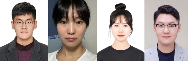 ▲국립순천대 약학과 고세진, 엄현희, 한언지 학부생, 약학과 정승현 교수