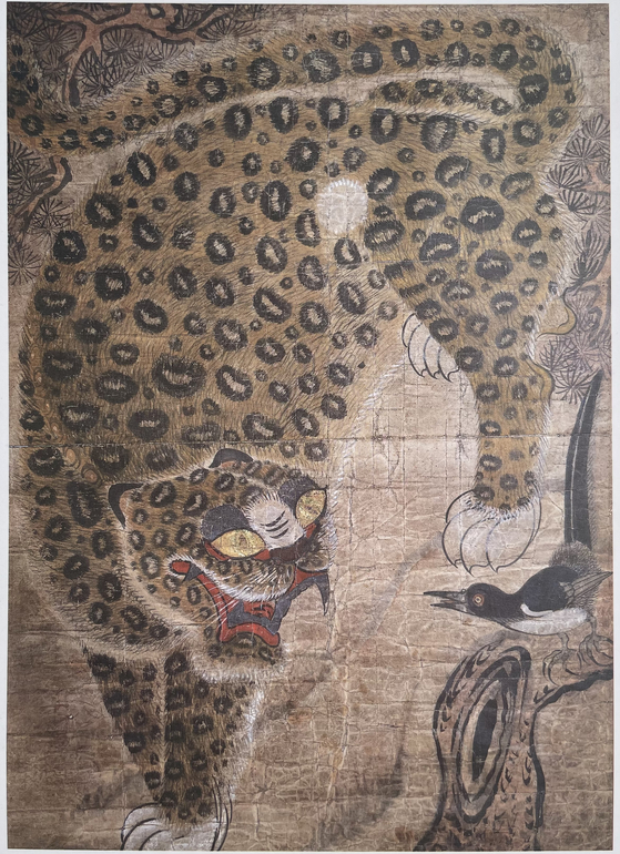 호작도, 18~19세기, 종이에 채색. 개인소장.
