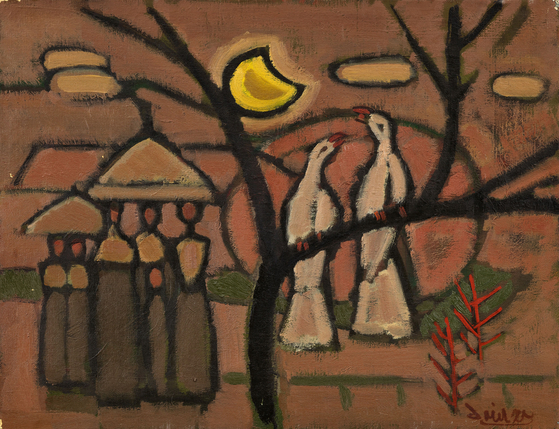 윤중식, 봄, 1975, 캔버스에 유화물감, 41x53cm, 국립현대미술관 소장. [사진 국립현대미술관]