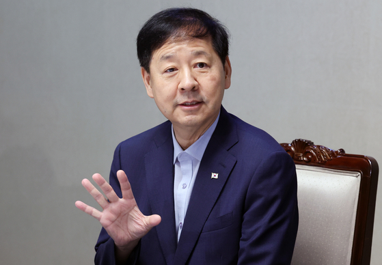 구윤철 경제부총리 겸 기획재정부 장관이 12일 오전 서울 종로구 정부서울청사에서 열린 4대 과학기술원 총장 간담회에서 발언을 하고 있다. 뉴스1