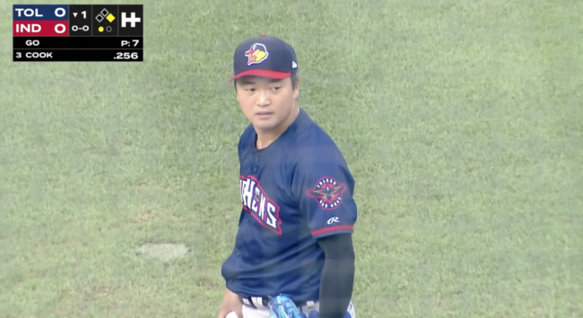 MiLB 중계 방송 화면 