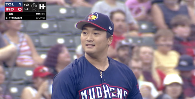 MiLB 중계 방송 화면 