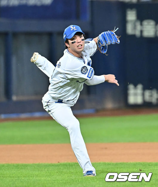 [OSEN=대구, 이석우 기자] 삼성 라이온즈 김영웅 092 2025.08.13 / foto0307@osen.co.kr