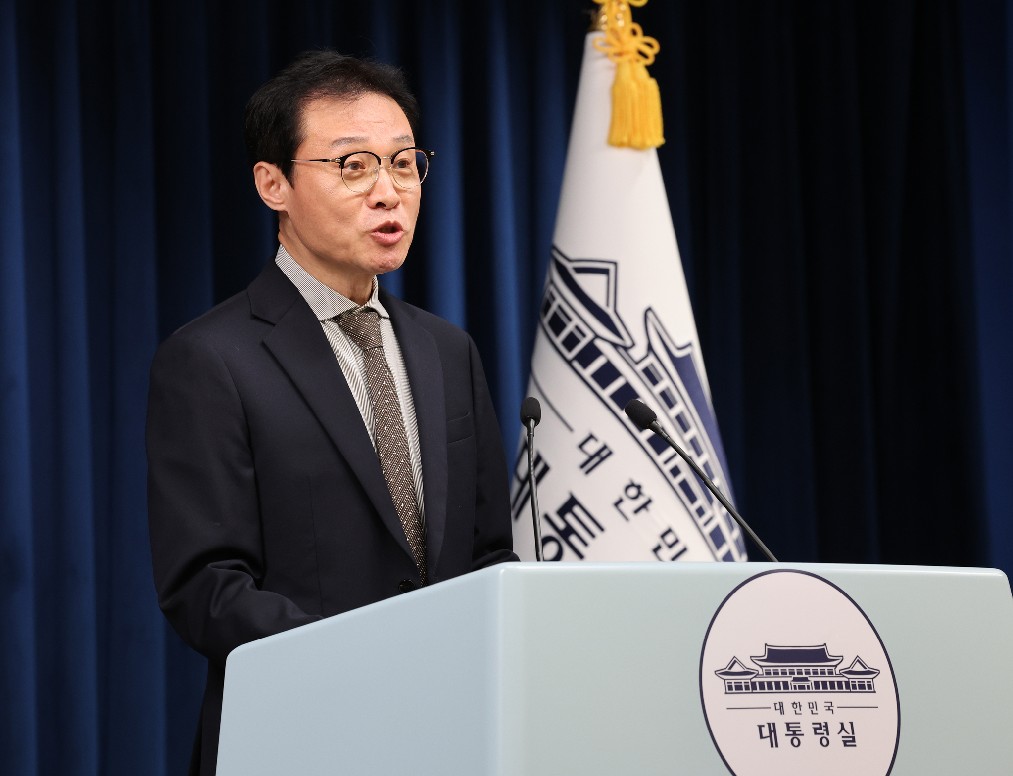 이규연 홍보소통수석. 대통령실사진기자단