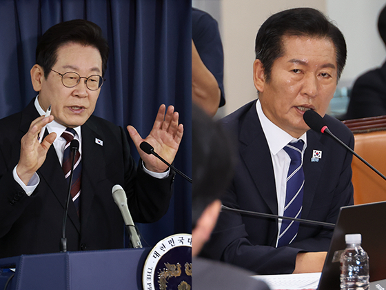 이재명 대통령과 정청래 더불어민주당 대표. 연합뉴스