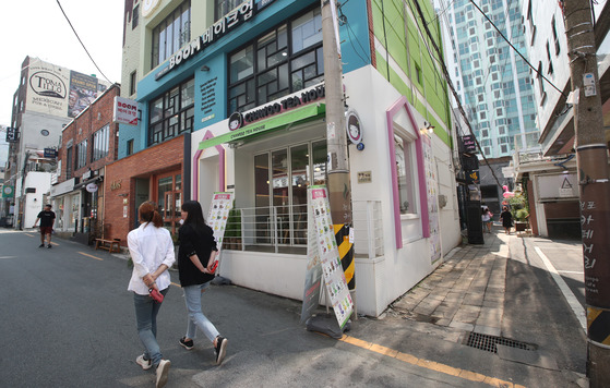 부산 전포 카페거리 모습. 송봉근 기자