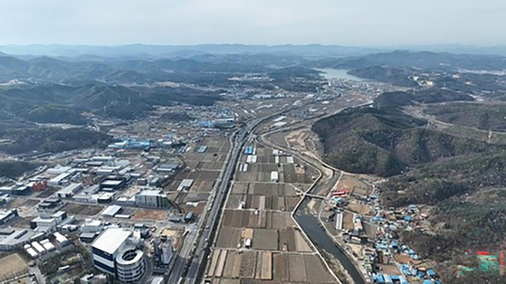  이동 · 남사 시스템반도체 국가산단 부지. 사진 용인시