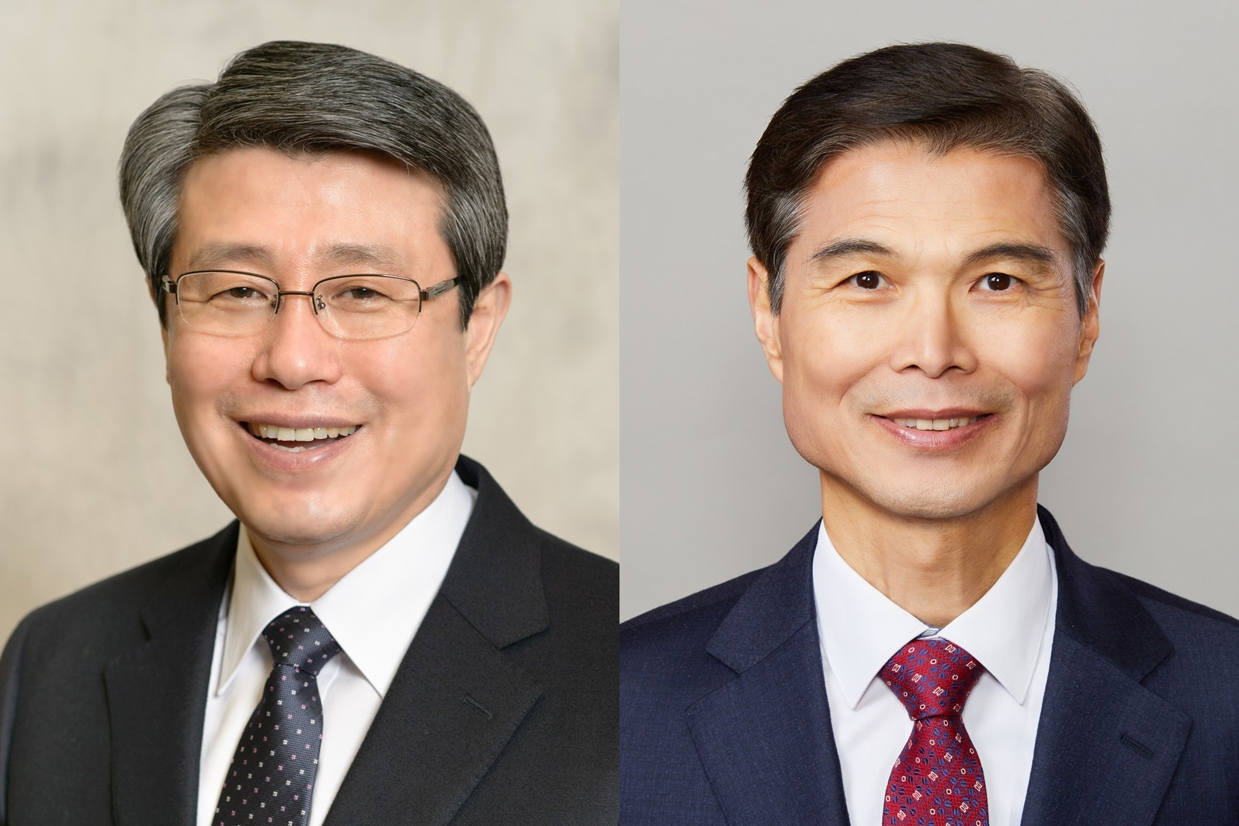 왼쪽부터 김성익, 김일목 전 총장
