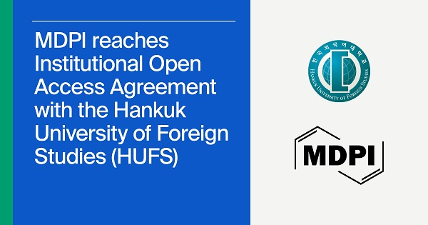 글로벌 오픈 엑세스 (Open Access, OA) 학술 출판사인 MDPI가 한국외국어대학교와 IOAP 파트너십을 체결했다. (사진 제공=엠디피아이코리아)