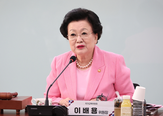  이배용 국가교육위원장. 연합뉴스