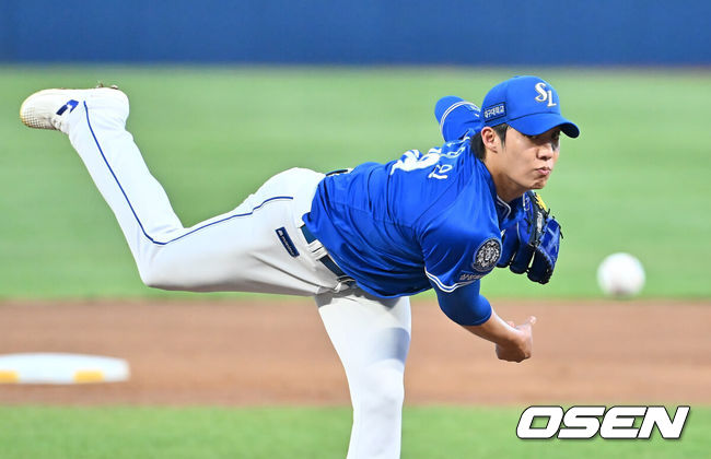 [OSEN=이석우 기자] 삼성 원태인.  2025.08.20 / foto0307@osen.co.kr