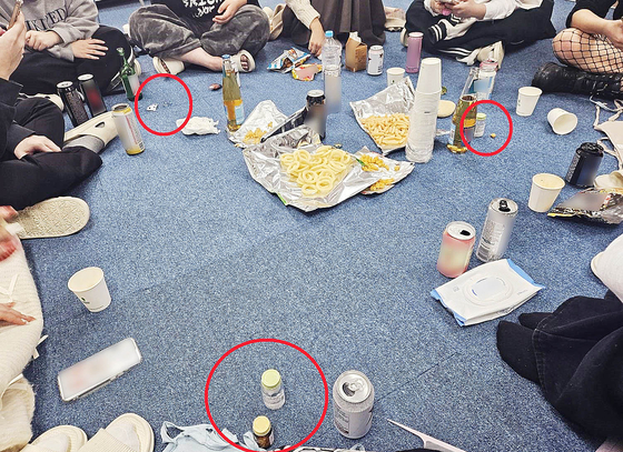 SNS로 알게 된 10~20대들이 오프라인에서 만나 마약성 의약품을 술과 함께 과다 복용하며 환각파티를 하고 있다. 사진 부산본부세관