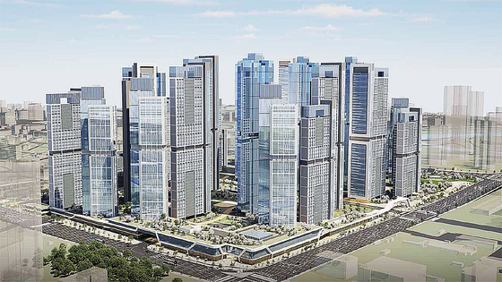 준공 46년 만에 최고 49층, 6000세대 가까운 ‘미니 신도시’급 대단지로 재건축될 서울 강남구 대치동 은마아파트 조감도 모습. [사진 서울시]