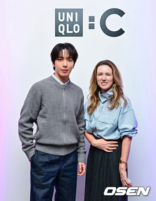 정용화, 세계적인 디자이너 클레어와 다정한 투샷