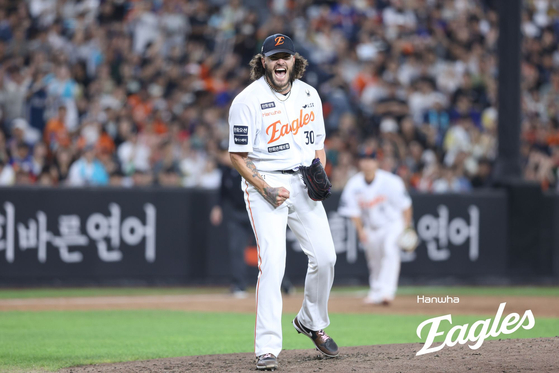 3일 대전 NC전에서 KBO리그 역대 한 시즌 최다 탈삼진 신기록을 세운 한화 코디 폰세. 사진 한화 이글스