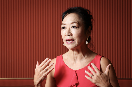 재일교포 프리마돈나 소프라노 전월선이 3일 오후 서울 중구의 한 호텔에서 중앙일보와 인터뷰를 했다. 전월선 소프라노는 황태자비 이방자를 다룬 창작 오페라 ‘더 라스트 퀸’ 공연차 방한했다. 전민규 기자.