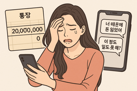 '팀 미션' 사기로 피해자 이미지. 사진 챗gpt