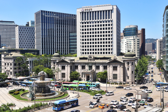 서울 중구 한국은행 본점 전경. 연합뉴스 