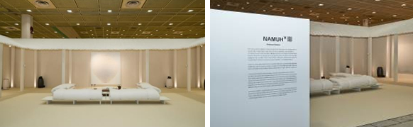 NAMUHX X 최영욱 작가 전시 부스 전경
