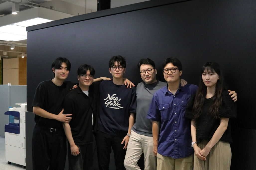 (좌측부터) 박준호 학생, 황승협 학생, 손민형 학생, 최종우 교수, 최유민 학생, 배소영 학생