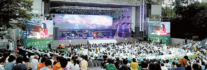 지난 6일 서울어린이대공원에서 열린 한국문화예술위원회의 ‘2025 아트 포레스트 페스티벌’ 1회차 공연 모습. [사진 한국문화예술위원회]
