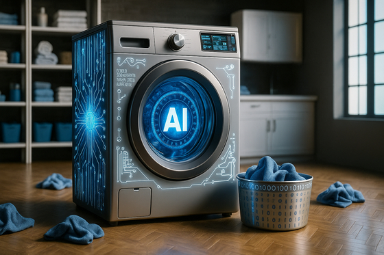 AI 세탁기 이미지. 사진 구글 재미니 