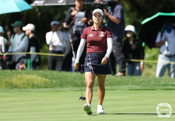 이민지는 KLPGA 투어 하나금융그룹 챔피언십에서 2년 전에 이어 또 한 번 연장 접전 끝에 이다은에 패해 준우승했다. 사진 KLPGA 