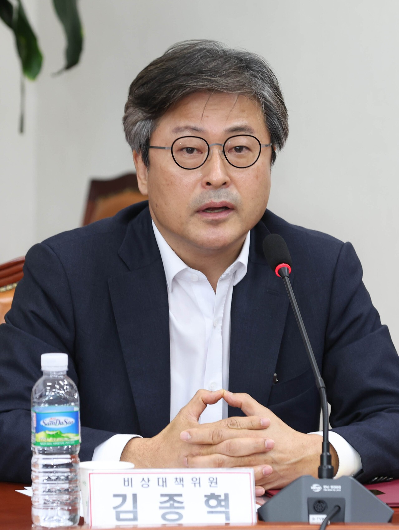 김종혁 국민의힘 비상대책위원이 14일 오전 서울 여의도 국회에서 열린 비상대책위원회 회의에서 모두발언을 하고 있다. 김경록 기자