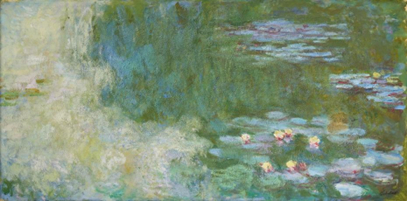‘수련이 있는 연못’, 1917~20, 국립현대미술관 소장. 이건희 기증품이다. 다음달 2일부터 과천관 ‘MMCA 해외 명작: 수련과 샹들리에’전에서 볼 수 있다. [사진 국립현대미술관] 