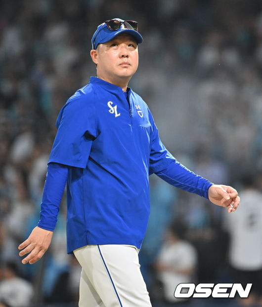[OSEN=창원, 이석우 기자] 20250819 삼성 라이온즈 박진만 감독 008 2025.08.19 / foto0307@osen.co.kr